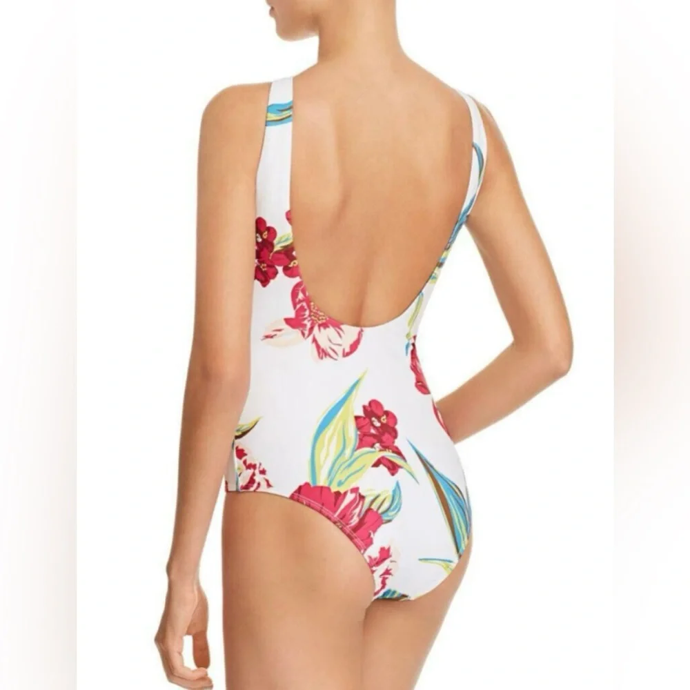 6 Shore Road Floral Lace-Up Swimsuit - Picture 2 of 9